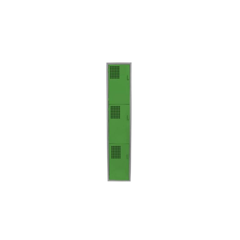 Locker Color Verde - 3 Puertas
