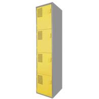 Locker Color Amarillo - 4 Puertas