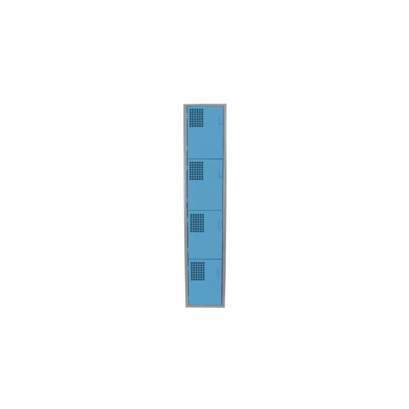 Locker Color Azul - 4 Puertas